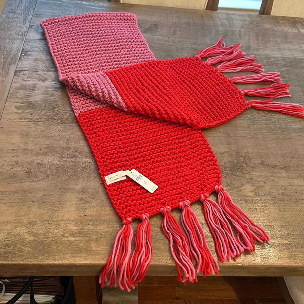 Anthropologie chunky knit scarf.
